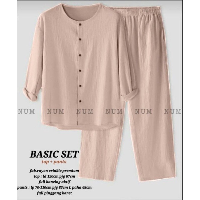 Basic set ( top + pants )