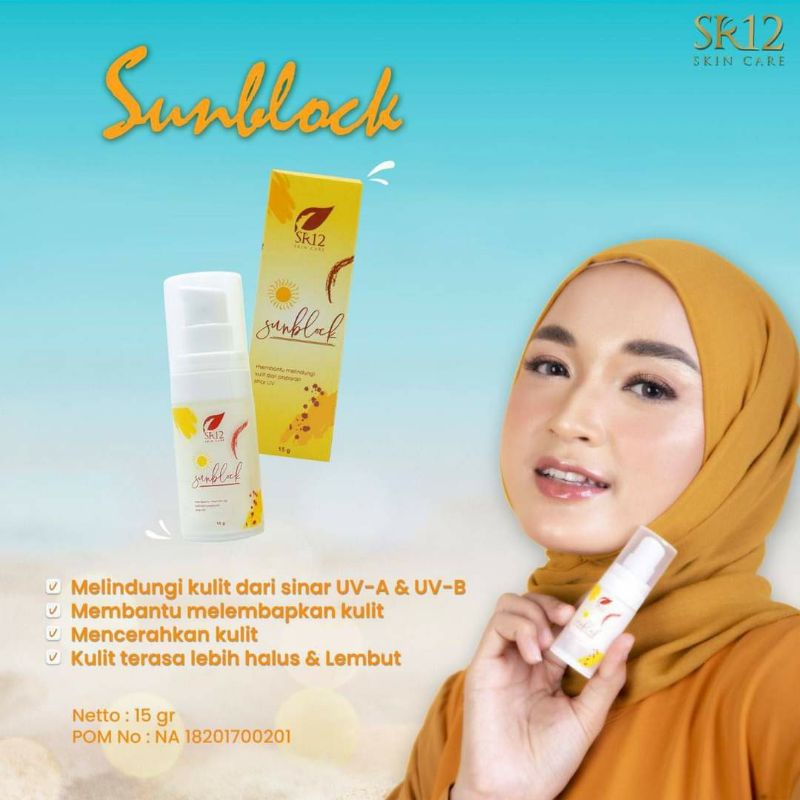 SR12 SUNBLOCK / SUNBLOCK SPF 30++ / SUNBLOCK WAJAH