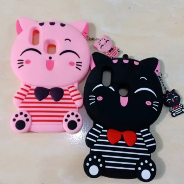 Case Boneka 3D Karakter Soft Silicon 4D MIMI CAT Case Softcase Vivo Y91 Y95 Y93 Fingerprint