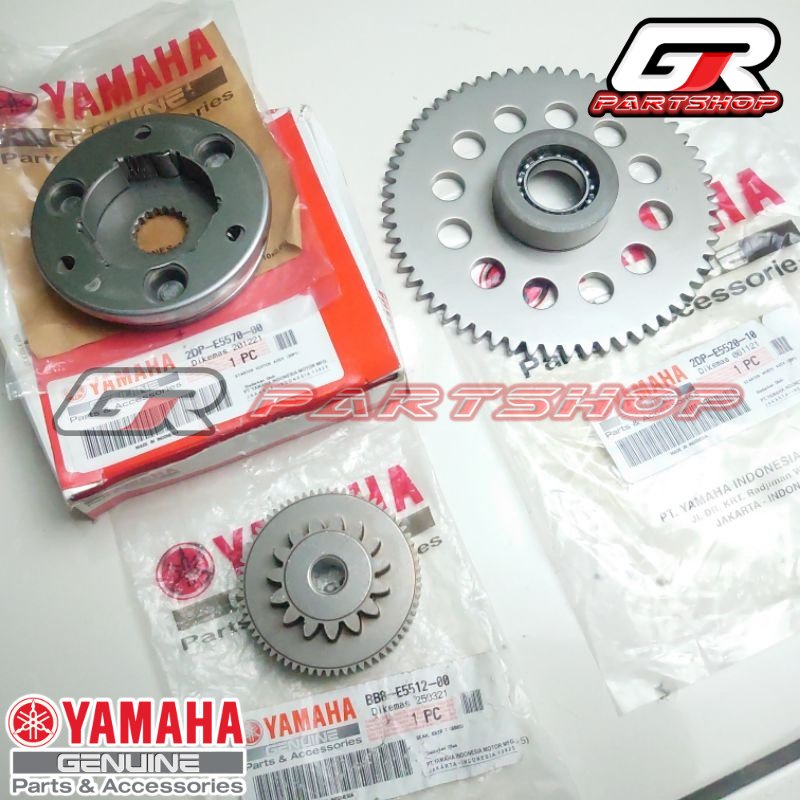 paket gir stater set nmax original yamaha gigi gear idle idel one way ori ygp
