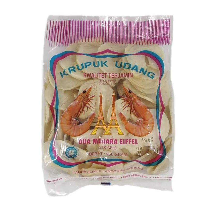 

[PRODUK NB9FA] KERUPUK UDANG SUPER DUA MENARA EIFFEL KUALITAS EKSPOR UKURAN MENTOR MEDE 250G TCT