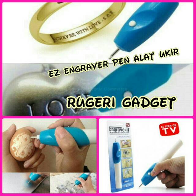 Ez Engraver Pen Alat Ukir Gelas, Piring, Gelang