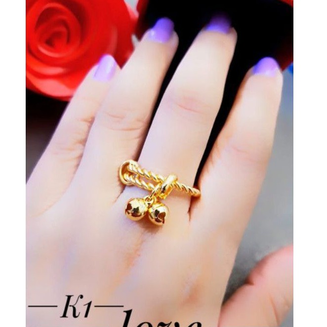 Xuping cincin lapis emas 24k 456g