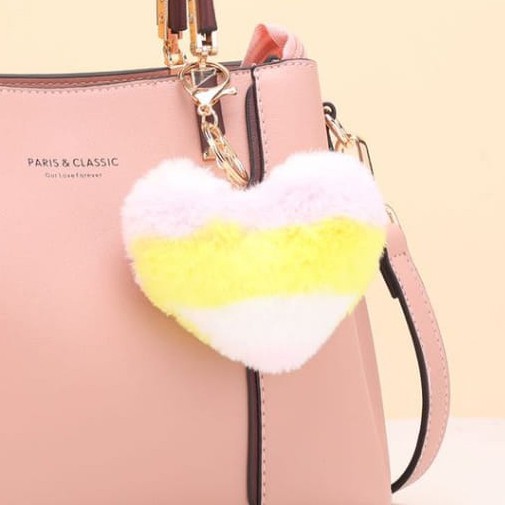 Aksesoris Tas FitBags CC002 - Gantungan Tas | Pom Pom Bulu | Pom Pom Gantungan Tas