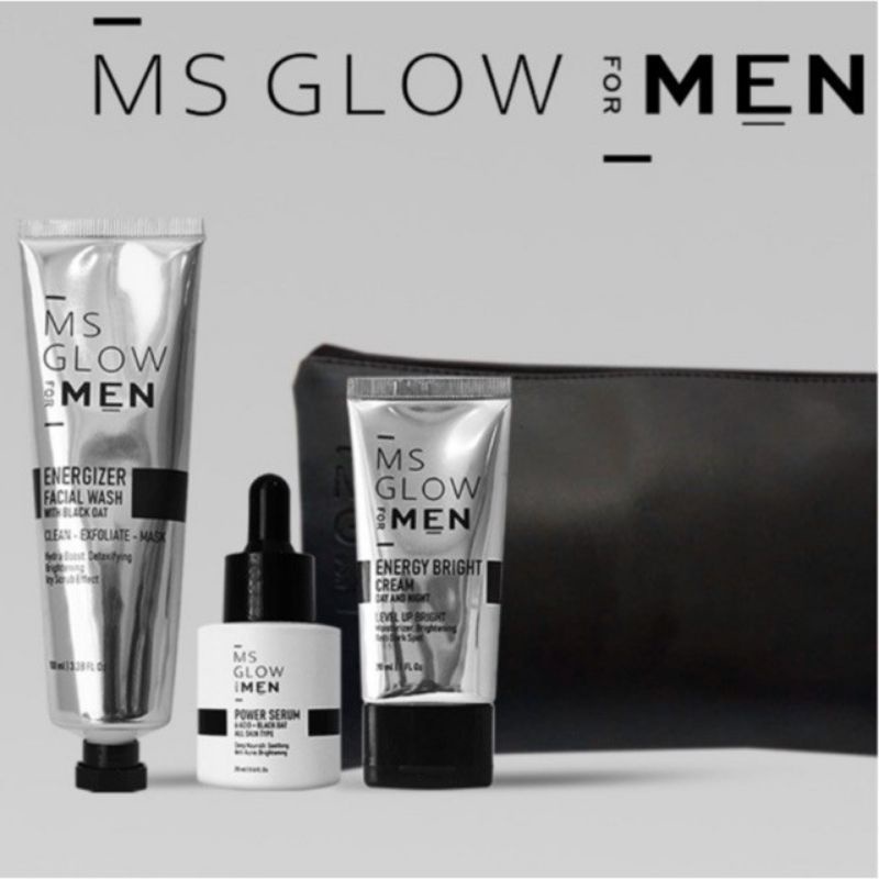 MS glow paket wajah / MS glow men / red jelly ms glow / serum ms glow / night cream MS glow