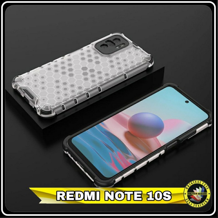 REDMI NOTE 10S SOFT CASE RUGGED ARMOR HONEYCOMB SERIES
