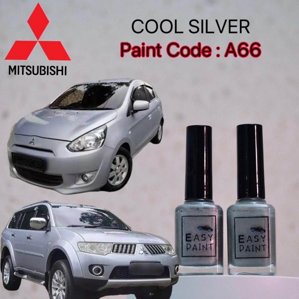 Cat Oles Cool Silver Metalic A66 Mitsubishi Old Pajero Mirage Silver Kebiruan Metalik