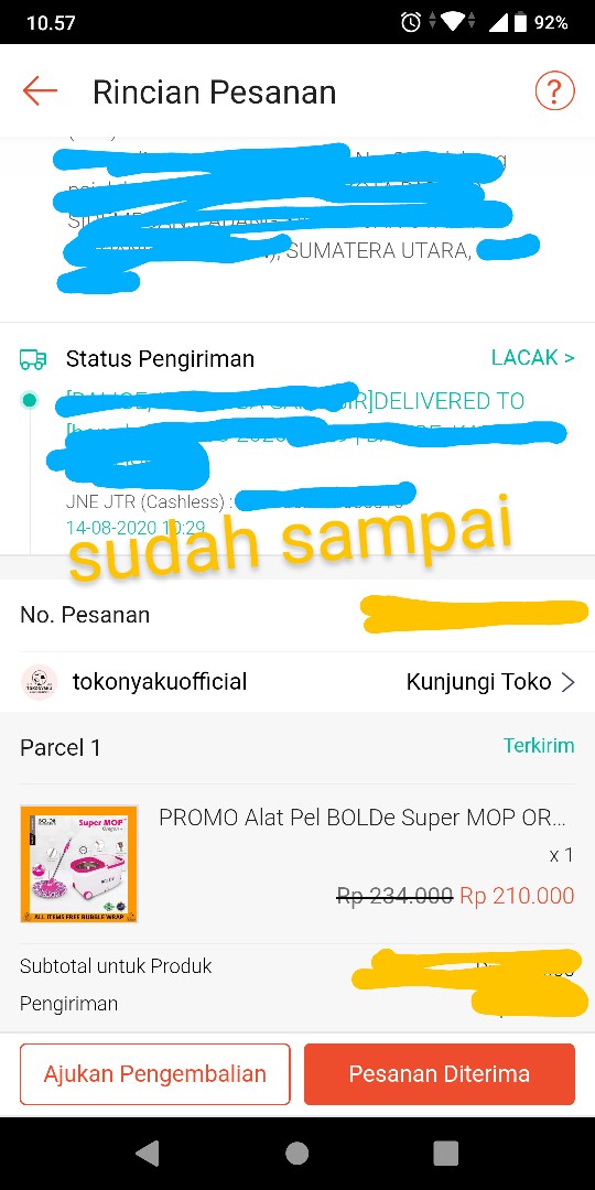 Promo Alat Pel Bolde Super Mop Oregon Series ( Roda + Corong Air + Tempat Pewangi ) Fb92