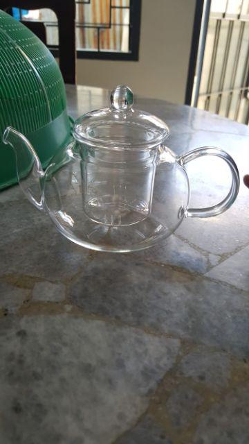 400ml Heat-resistant Teapot Glass Kettle With Removable Infuser