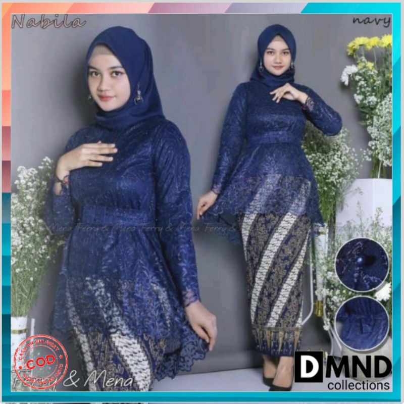 SETELAN KEBAYA NABILA/SETELAN KEBAYA PITA/SETELAN KEBAYA FULL BORDIR/KEBAYA MODERN