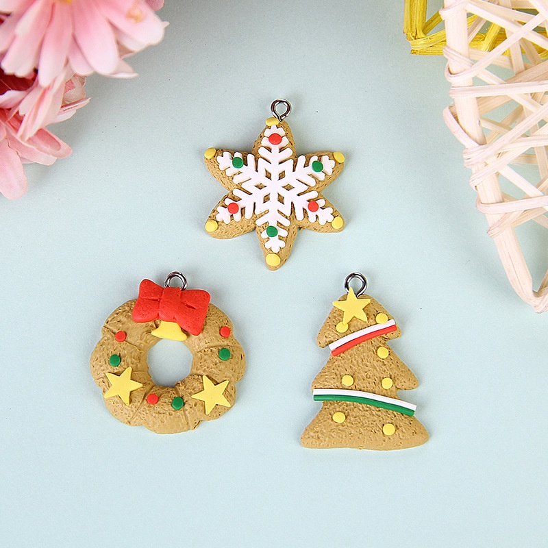 [ 6Pcs   Gingerbread Xmas Pendant Ornaments Home Decoration Products ]