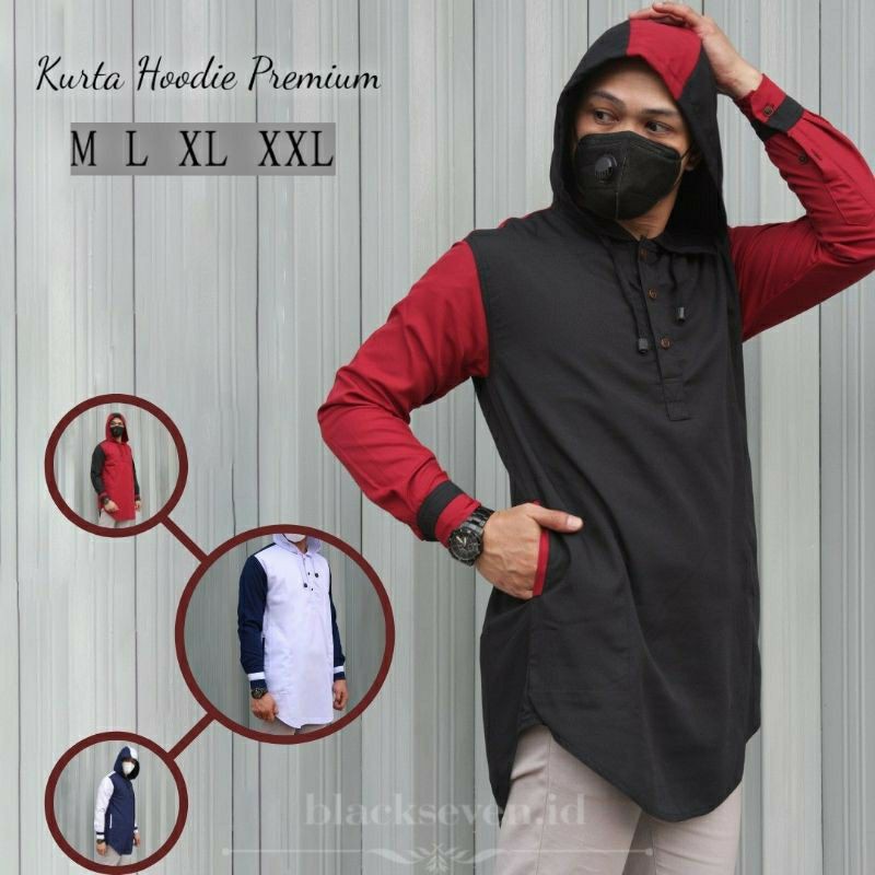 Kurta/koko pakistan hoodie tangan panjang