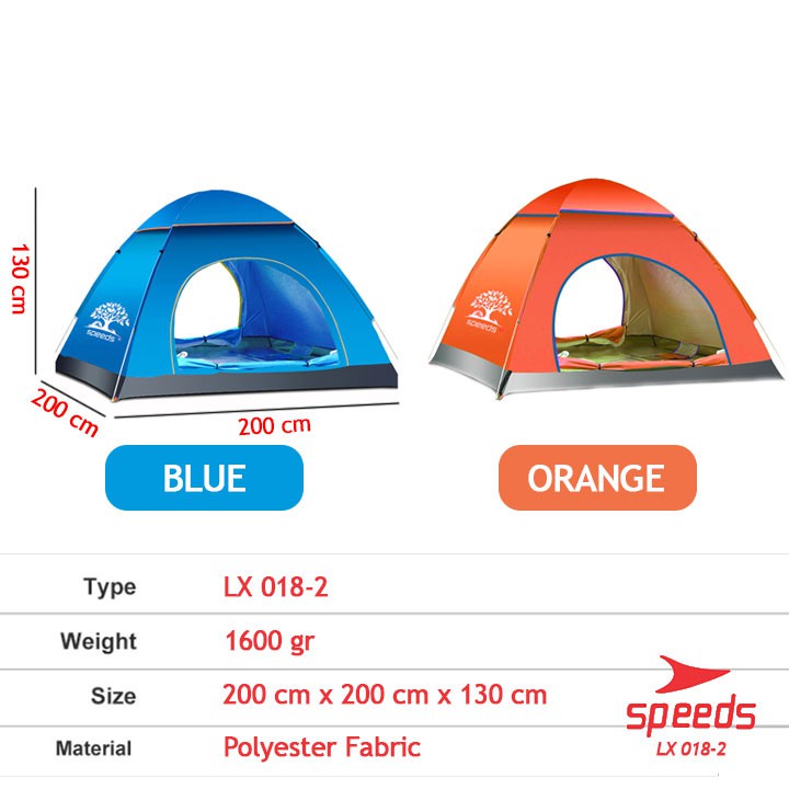 TERBARU SPEEDS CAMPING TENT TENDA CAMPING TENDA OTOMATIS OUTDOOR & INDOOR TENDA GUNUNG 018-2
