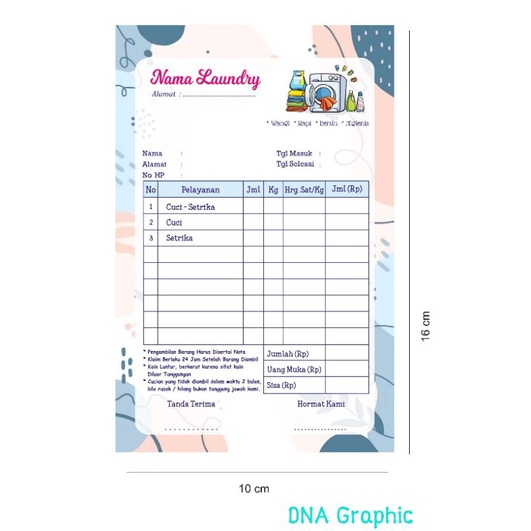 

CUSTOM NOTA LAUNDRY FULL COLOR