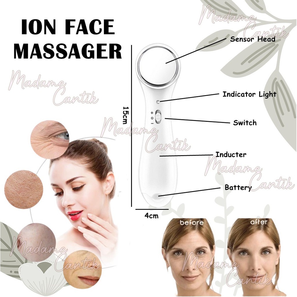 ✿ MADAME ✿ ION FACE MASSAGER / SETRIKA WAJAH MURAH / ION MASSAGER