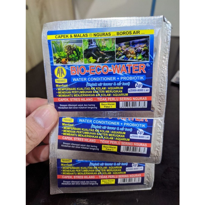 Bio Eco Water 2G Conditioner Probiotik Penjernih Aquarium Aquascape