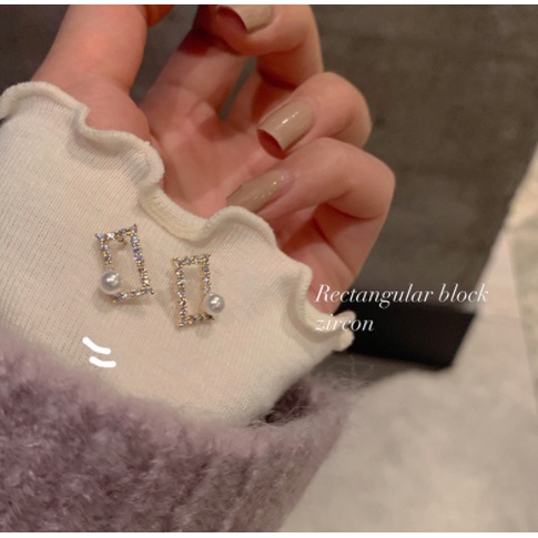 Anting s925 sterling silver hypoallergenic Gaya Korea Untuk Wanita-Ej795