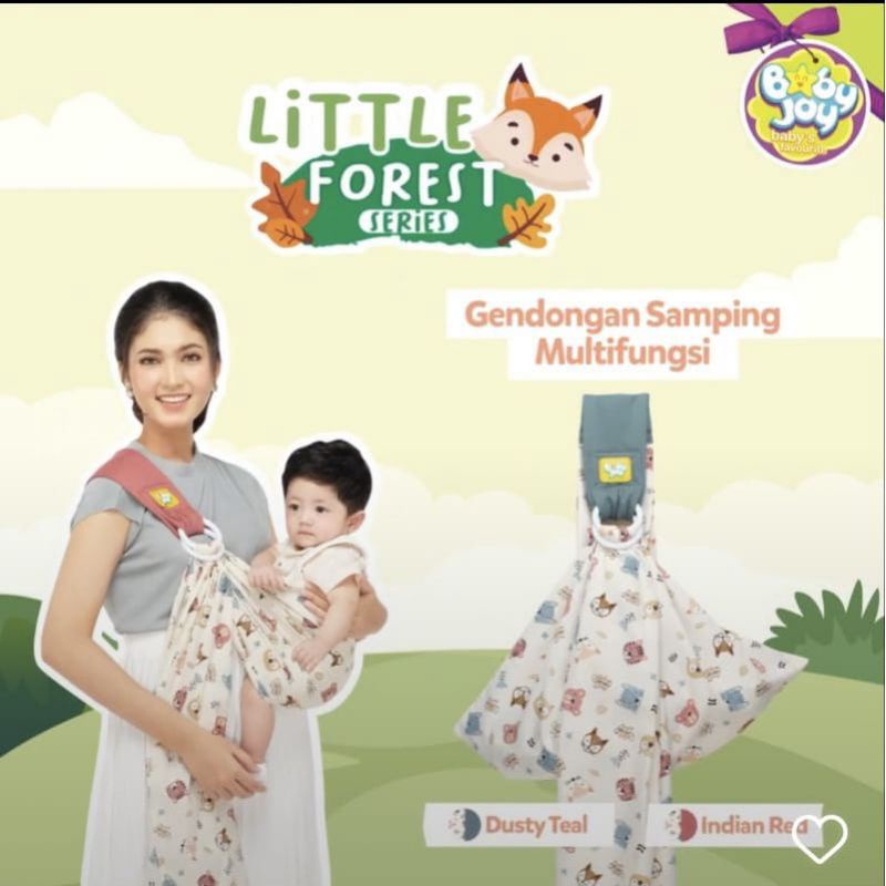 BABY JOY GENDONGAN SAMPING MULTIFUNGSI LITTLE FOREST SERIES - BJG2023