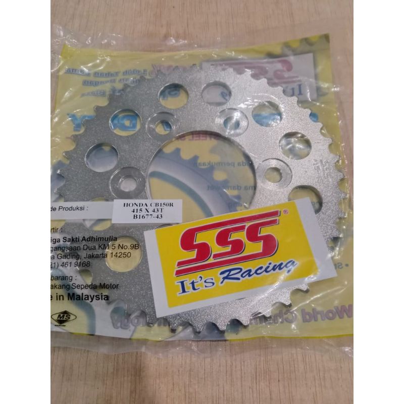 GEAR SSS BELAKANG 428 CBR CB150 BAUT 6 CBR 2019 UP CB150 2021 UP