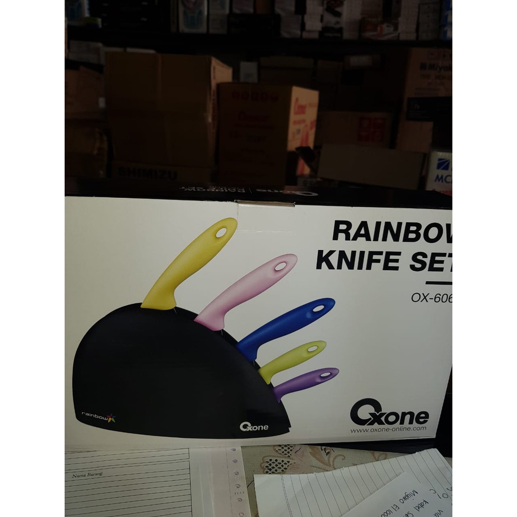 Oxone Rainbow Knife Set Isi 5 OX-606