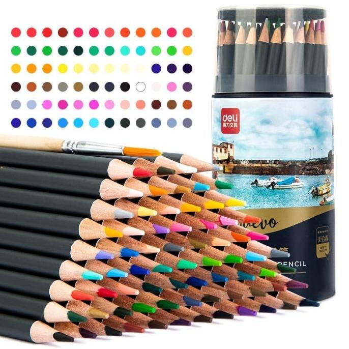 

Deli profesional pensil warna 72 warna tahan air 68114