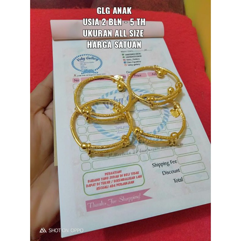 gelang lilit pasir anak harga satuan