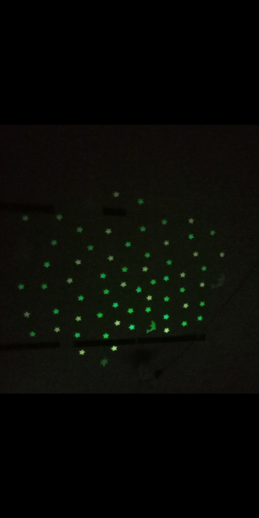 100pcs Stiker Dinding Glow In The Dark Bentuk Bintang