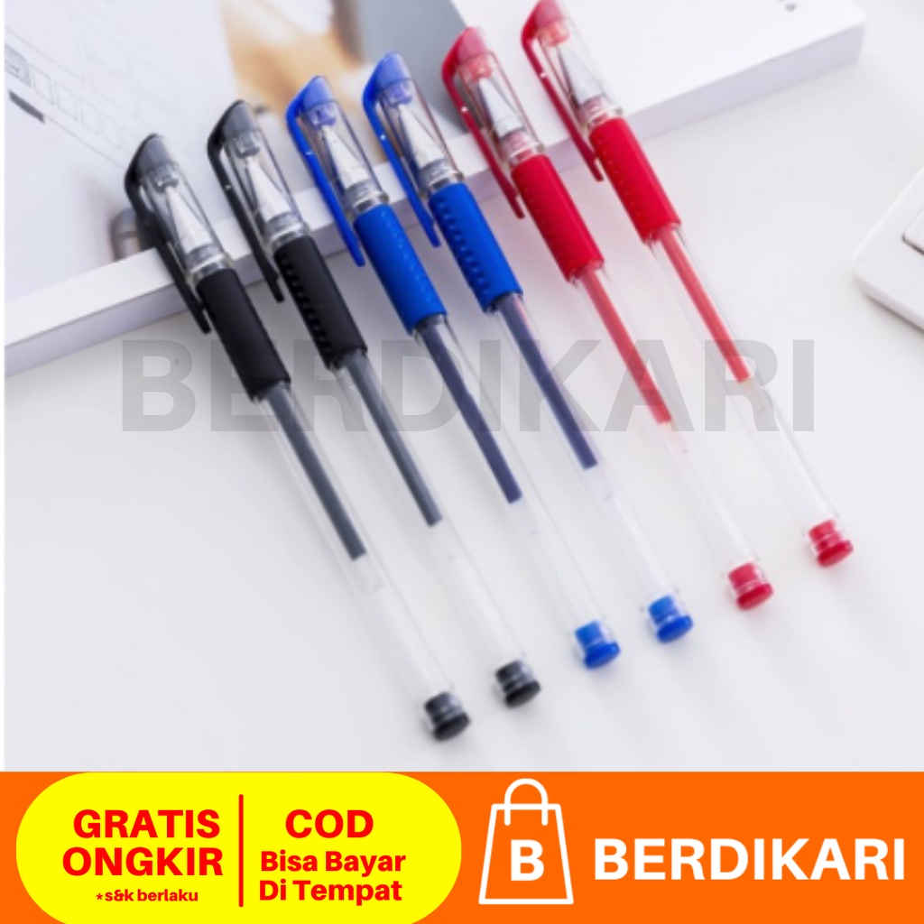 Pulpen Gel warna Hitam