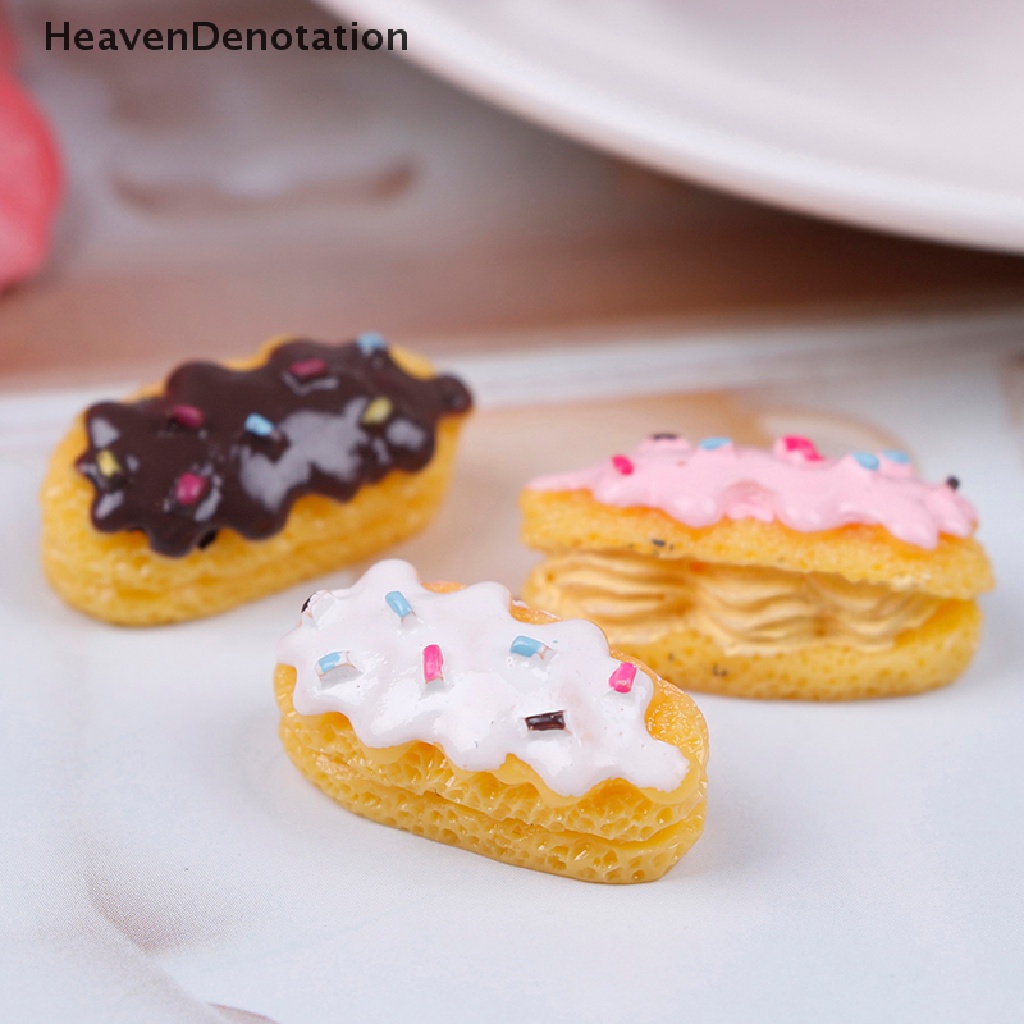 (Heavendenotation) 3pcs Miniatur Roti Untuk Dekorasi Rumah Boneka