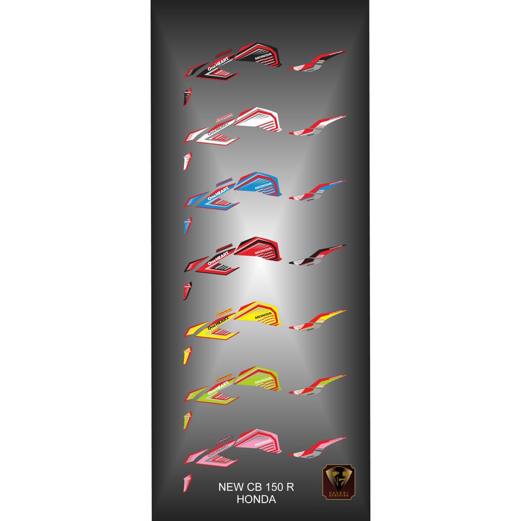 Striping cb 150 r 2016-2019 - Stiker Decal new cb150R honda
