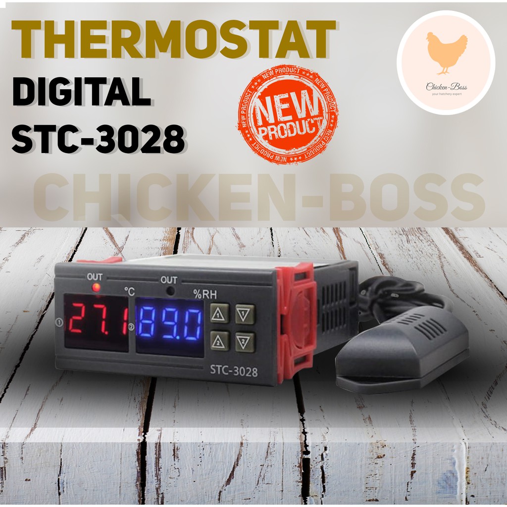 Thermostat Hygrostat Termostat Higrostat STC-3028 untuk Mesin Tetas Telur Ayam Bebek Burung Puyuh