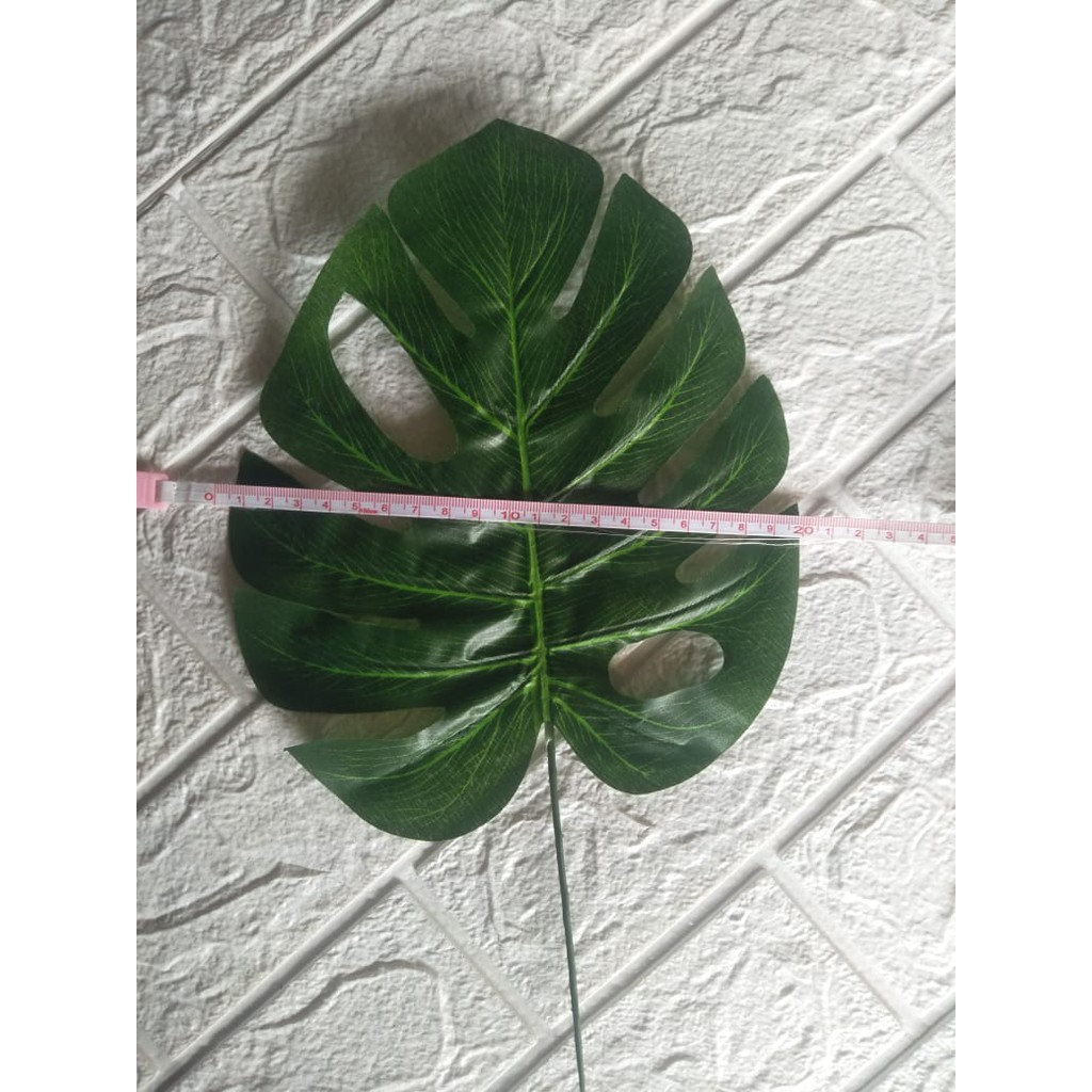 Daun Plastik MONSTERA Artificial Leaf