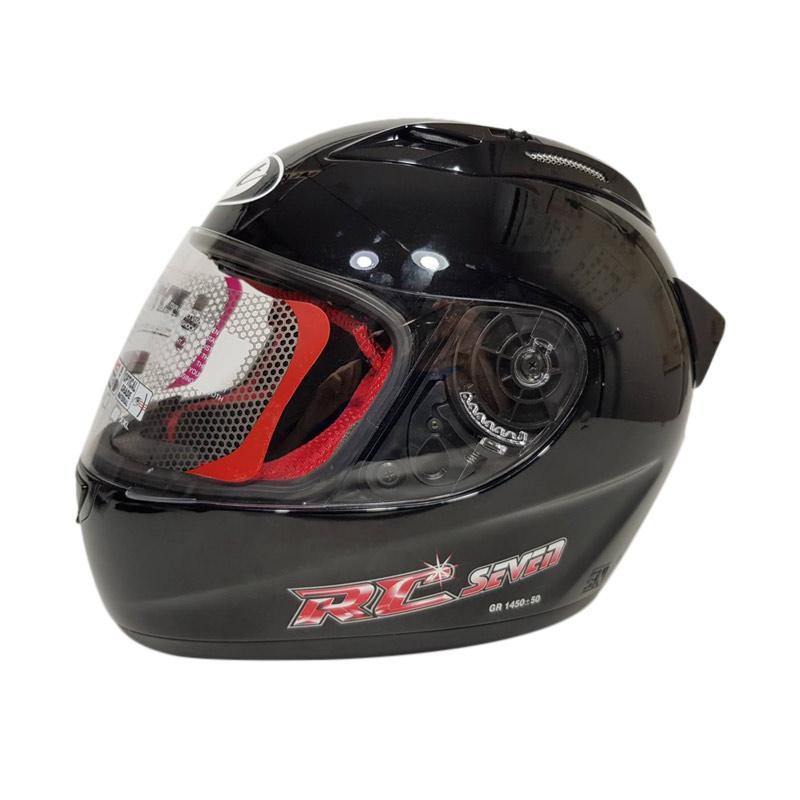 HELM KYT RC7 SOLID BLACK KYT RC SEVEN SOLID KYT RC 7 SOLID FULL FACE