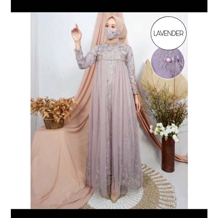 GAMIS MAXI AULIA/ GAMIS TILE TUTU/ GAMIS KONDANGAN/ GAMIS PESTA/ GAMIS BRUKAT TILE