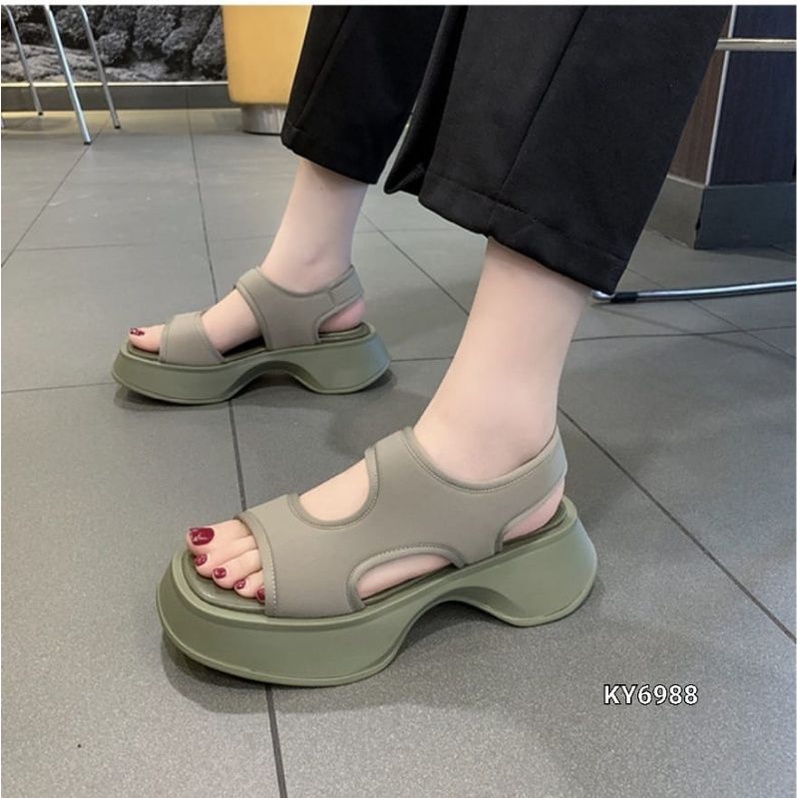 E SANDALS WEDGES BOTTOM BREATHEBLE HIKS KOREA KY6988