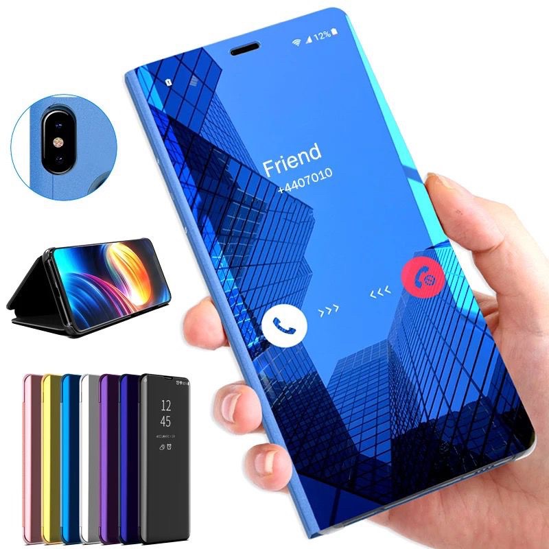 Case Hp Mirror XIAOMI Mi11 LITE POCO F3 M3 X3 NFC X3 PRO Flip Cover Mirror