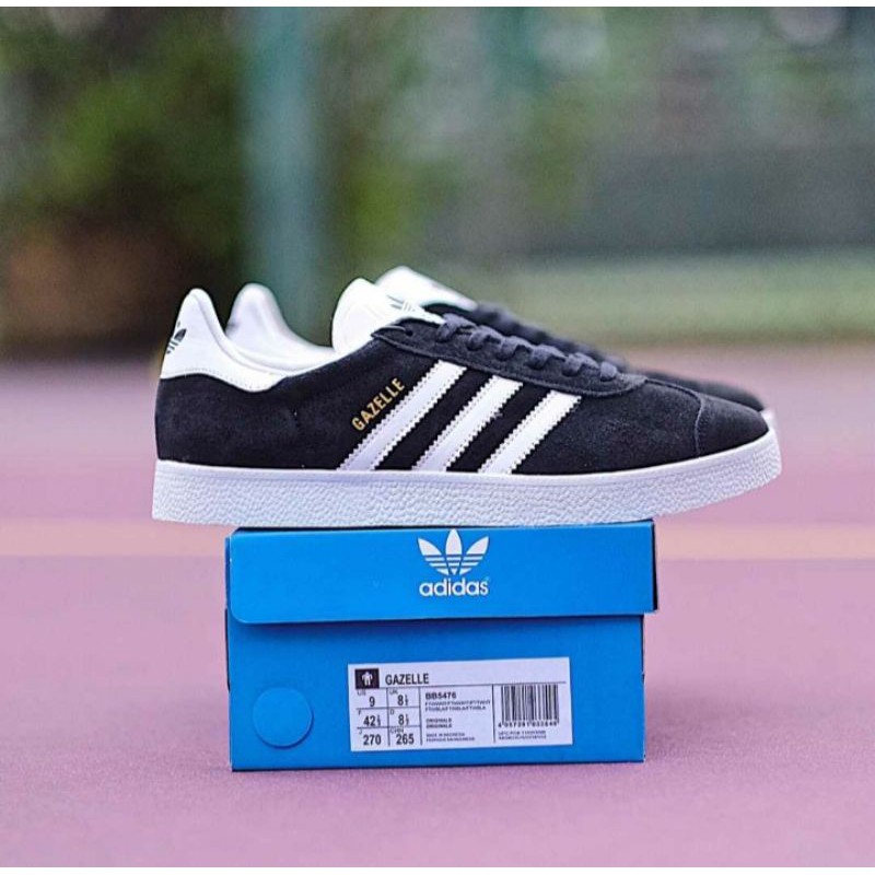 ADIDAS GAZELLE BLACK WHITE ORIGINAL