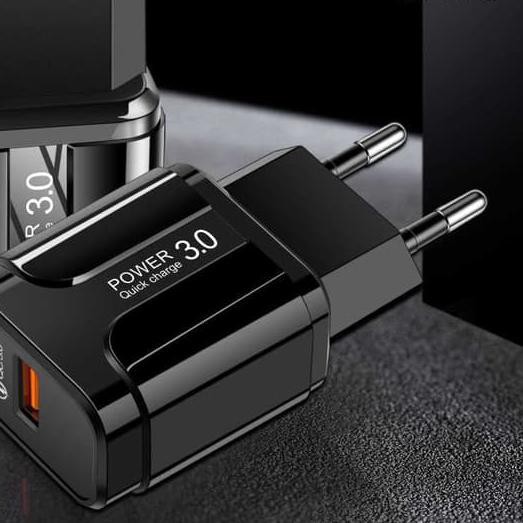Charger quick Charging qualcoom Port  3.0 3A 3 amper Batok Cas 18W SLS-002 Grab Medan