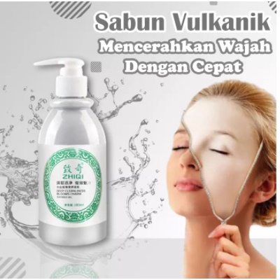 beauty jaya - Zhiqi sabun whitening lumpur vulkanik baisisi 260ml sabun lumpur pemutih badan