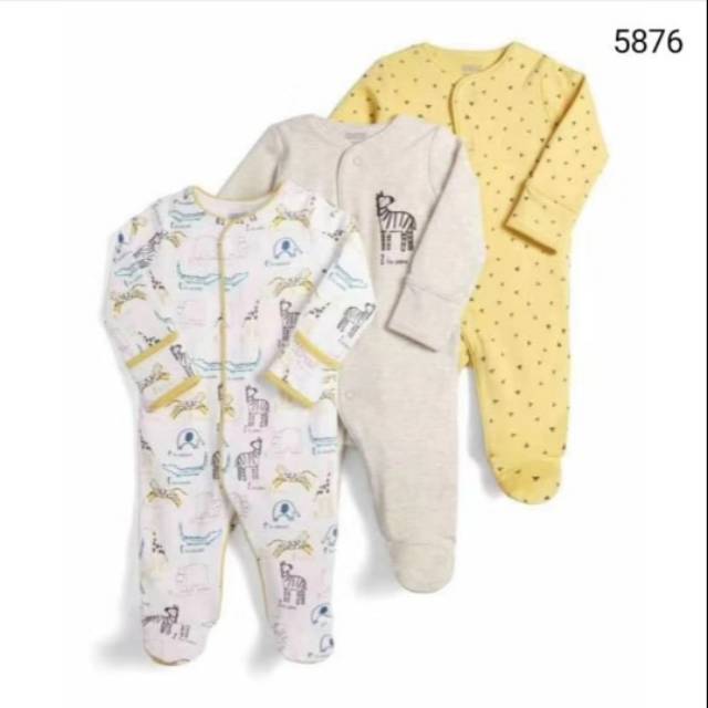 

Mamas Papas Sleepsuit Premium zebra 3in1 series 5876