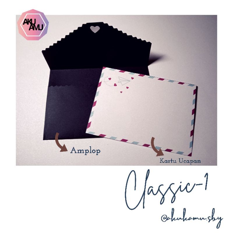 

Kartu Ucapan/Greeting Card/Scrapbook|Classic-1, isi 1 lembar