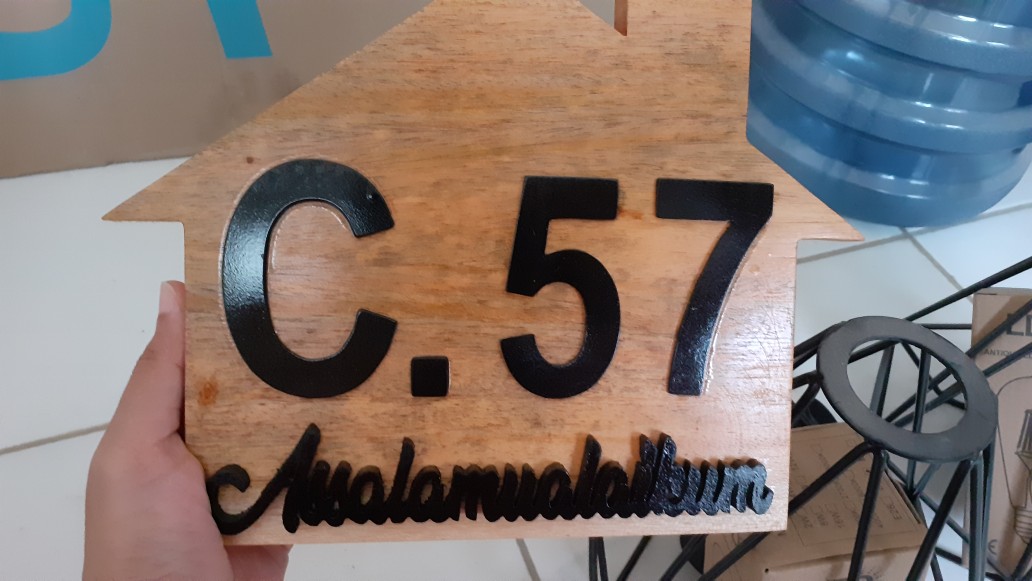 Nomor Rumah Huruf Timbul Akrilik