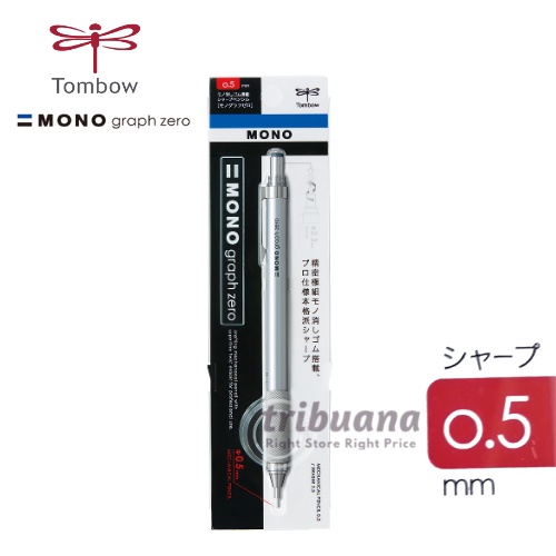 

TOMBOW Mechanical Pencil MONO Graph Zero 0.5 Pensil Mekanik tombow 0.5