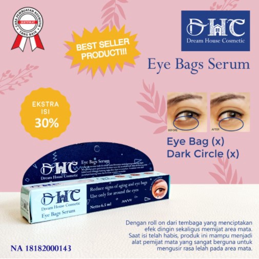 DHC EYE BAGS SERUM ORIGINAL Ampuh Menghilangkan Mata Panda dalam 5 Hari l Dream House Cosmetic Eyebag Bpom