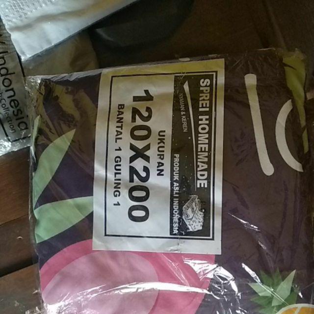 Sprei Homemade Size 120x200 1kg Muat 2pcs Hemat Ongkir Sprei Homemade Motif Anak Dewasa Size Double