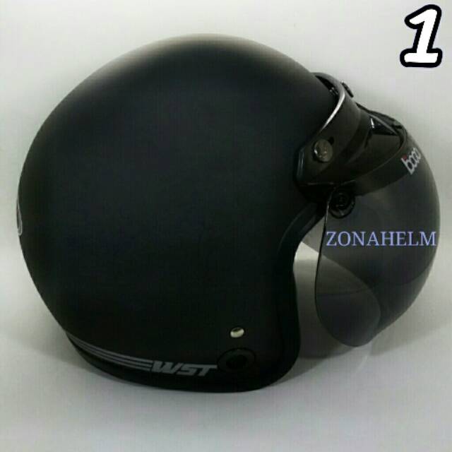 Helm Bogo Dewasa WEST POLOS Kaca Bogo Original SNI