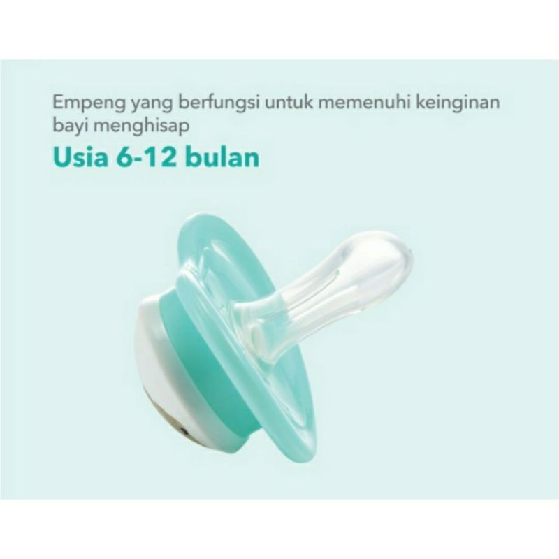 Empeng Silicone Pacifier  PIGEON step 2 / mini light size M (6-12 bln)
