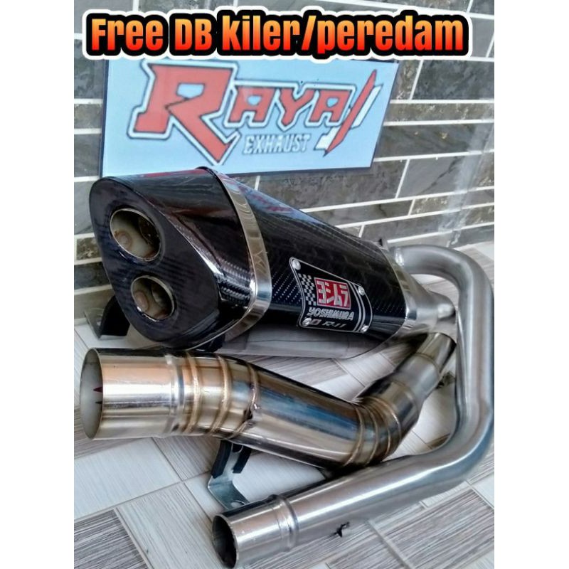 Knalpot Yoshimura R11/Byson/GSX CBR150/R15/CB150 Dll