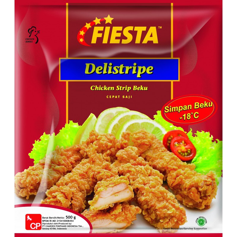 

fiesta delistripe 500gr | frozen food | makanan beku | ayam | nugget
