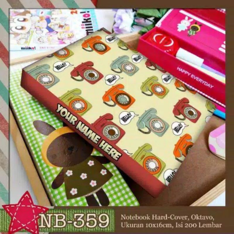 

Aneka Notebook A6 Makeup Classic Stuff lucu FREE TAMBAH NAMA